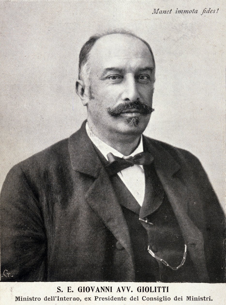 जियोवानी गियोलिट्टी का पोर्ट्रेट (1842-1928), इतालवी राजनीतिज्ञ। द्वारा इतालवी फोटोग्राफर