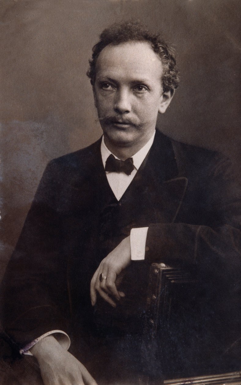 रिचर्ड स्ट्रॉस (1864-1949) का संगीतकार जर्मन संगीतकार। द्वारा इतालवी फोटोग्राफर