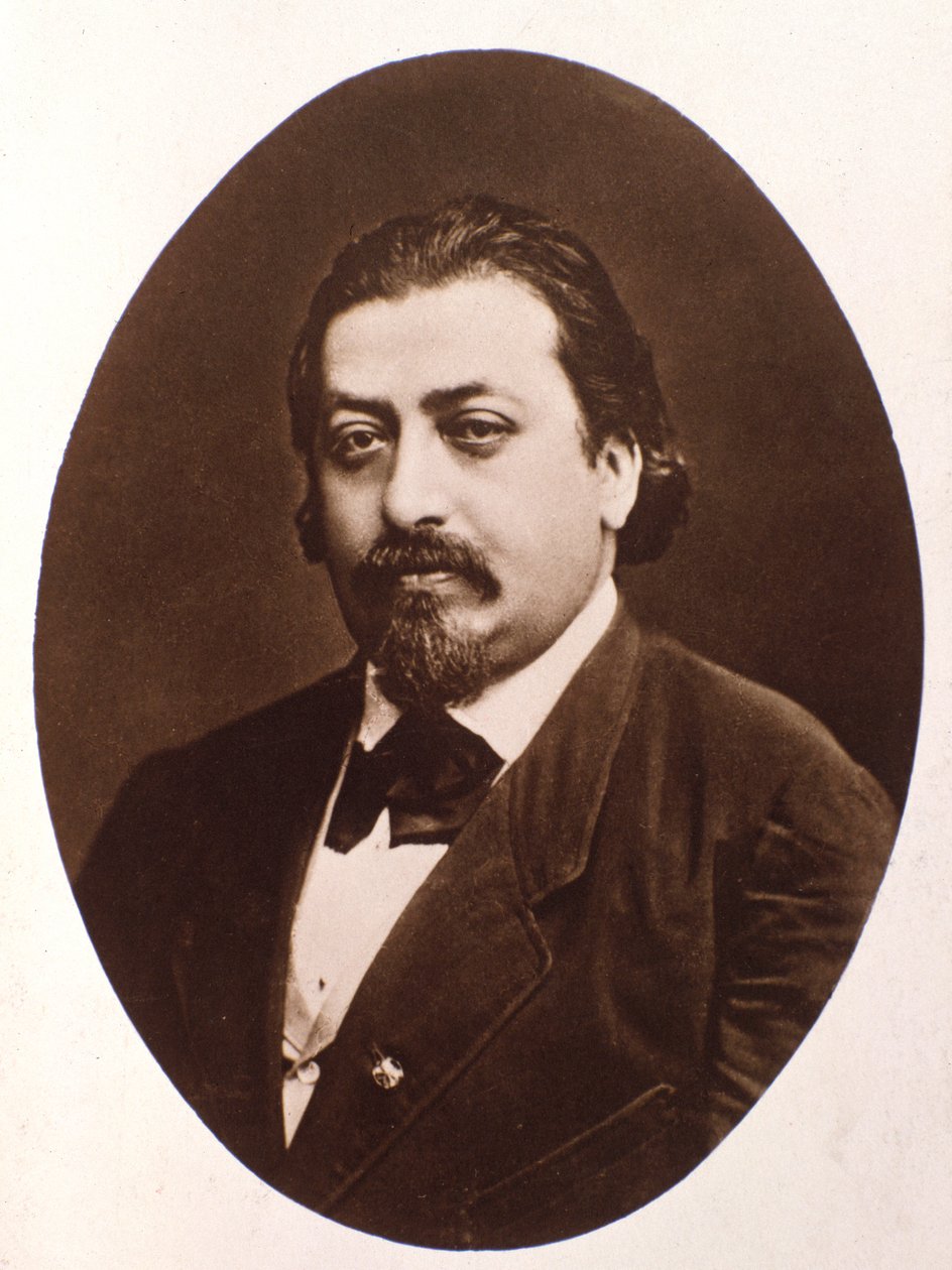 पॉलिश संगीतकार हेनरीक वेनियाव्स्की (1835-1880) का चित्र द्वारा इतालवी फोटोग्राफर