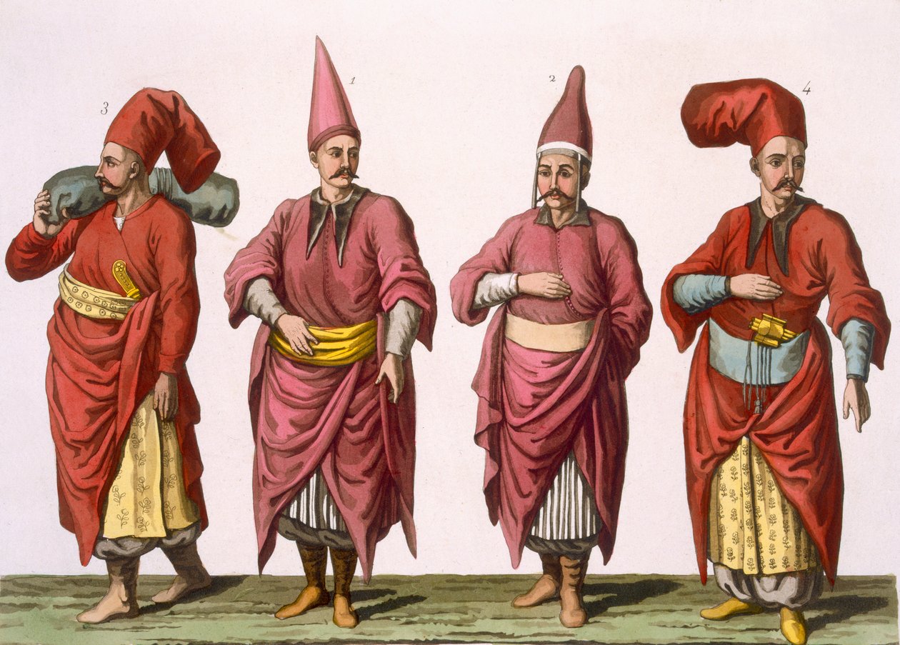 बालटादजी, किजलार-आगा आदि, भाग III से प्लेट 6, द हिस्ट्री ऑफ द नेशंस का वॉल्यूम I, वी। रेनरी (एक्वाटिंट) द्वारा उकेरा गया द्वारा इतालवी स्कूल
