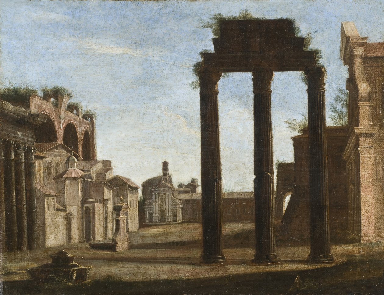 रोम में कैम्पो वेकिनो, c.1650 द्वारा इतालवी स्कूल
