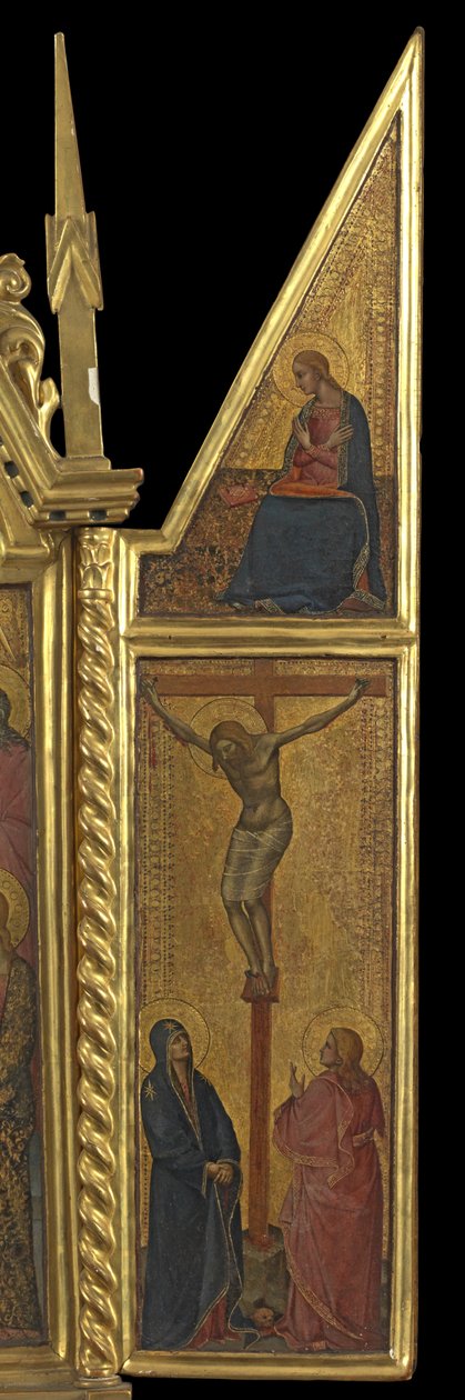 क्रूज़ ऑफ़ दी एनाउन्मेंटेशन - उपरोक्त (दायाँ पैनल), c.1330-70 (टेम्पर ऑन पैनल) द्वारा इतालवी स्कूल