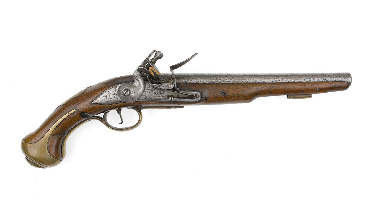 Flintlock .579 इंच की पिस्तौल कर्नल चार्ल्स चर्चिल के स्वामित्व में है द्वारा इतालवी स्कूल