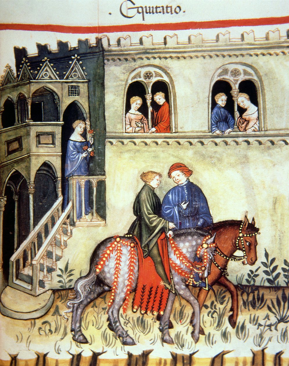 Fol.102r सहिजन, Tacuinum Santiatis कोडेक्स Vindobonensis से चित्रण द्वारा इतालवी स्कूल