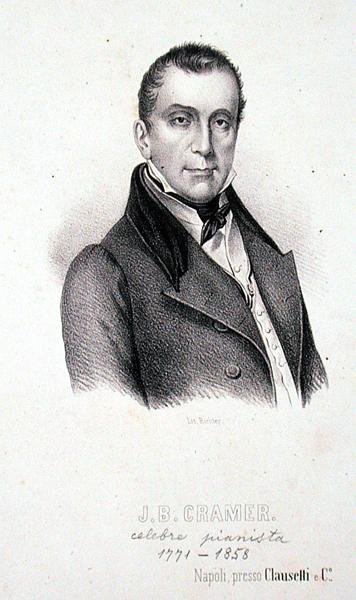 जोहान बैपटिस्ट क्रैमर (1771-1858) रिक्टर द्वारा उकेरा गया (उत्कीर्णन) द्वारा इतालवी स्कूल