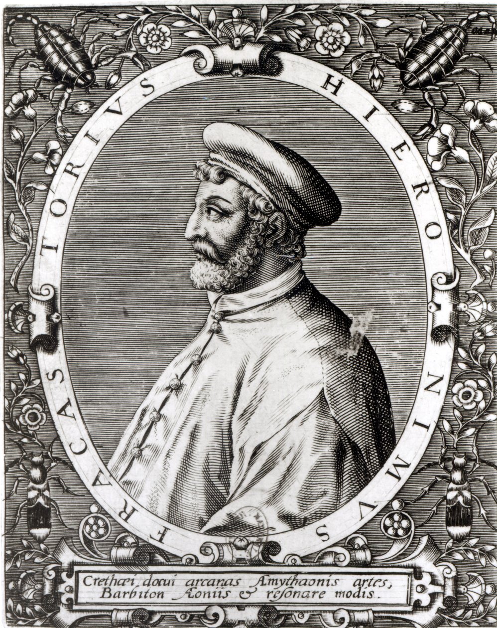 Girolamo Fracastoro का पदक चित्र (1483-1553) द्वारा इतालवी स्कूल