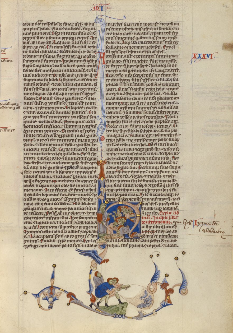 मूसा ने इस्राएलियों के लिए चट्टान से पानी गिराया, c.1250–62 (चर्मपत्र पर तापमान और सोना) द्वारा इतालवी स्कूल