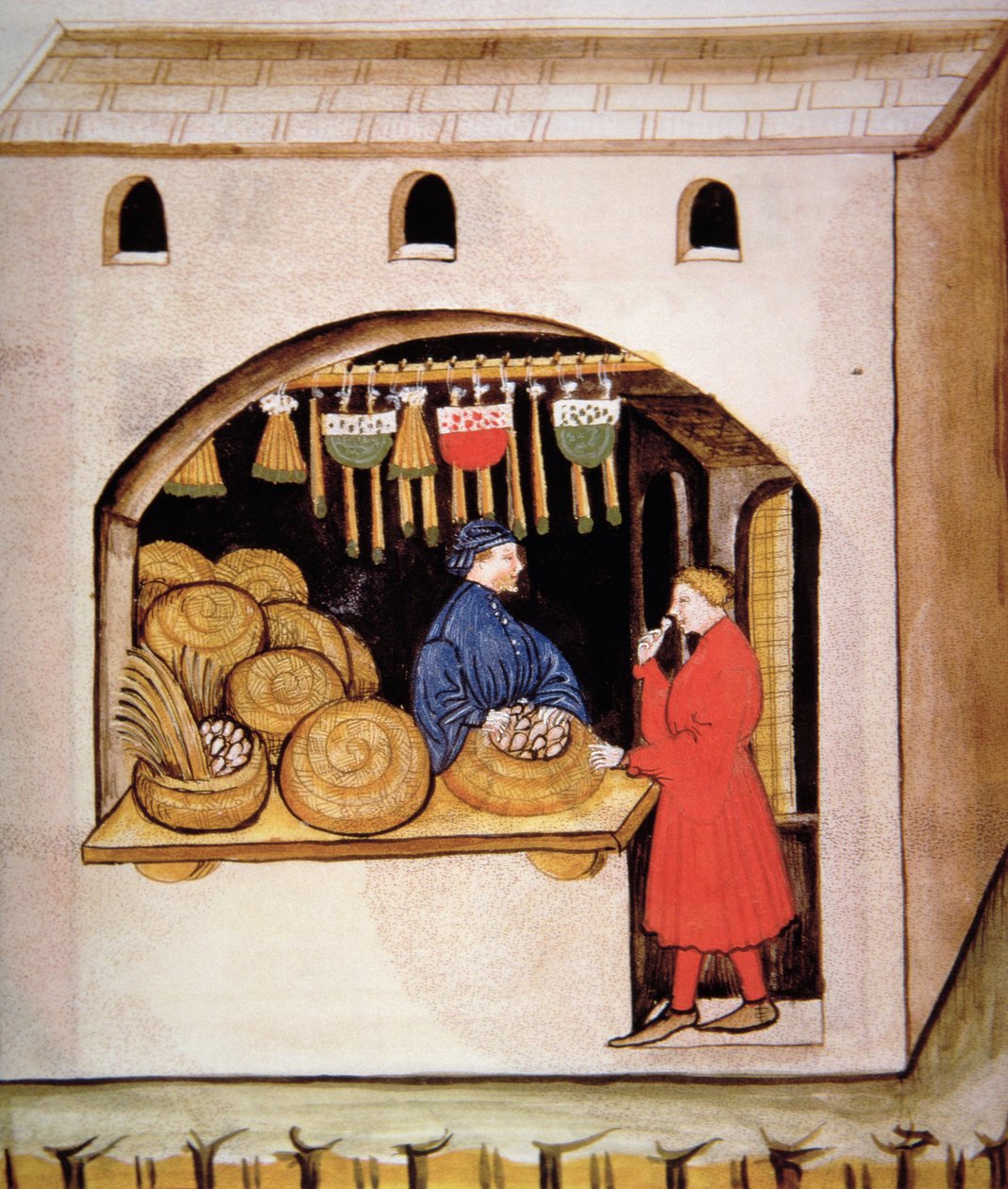 नई 2644 सूखे अंजीर की बिक्री fol.56v, स्वस्थ Tacuinum से द्वारा इतालवी स्कूल
