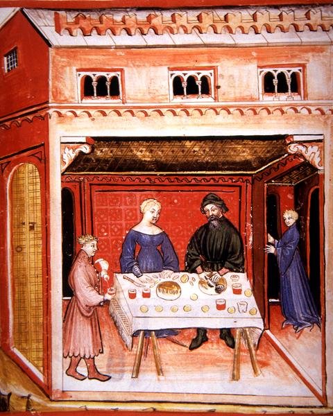 नोवा 2644 fol.77v 'टैकुइनम सैनिटैटिस' (वेल्लम) से जानवरों की आंखें तैयार करना द्वारा इतालवी स्कूल