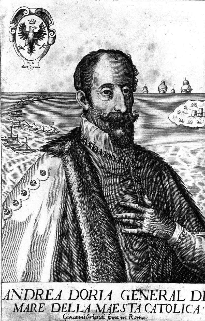 एंड्रिया डोरिया का पोर्ट्रेट (1466-1560), इटैलियन वार्मन। द्वारा इतालवी स्कूल