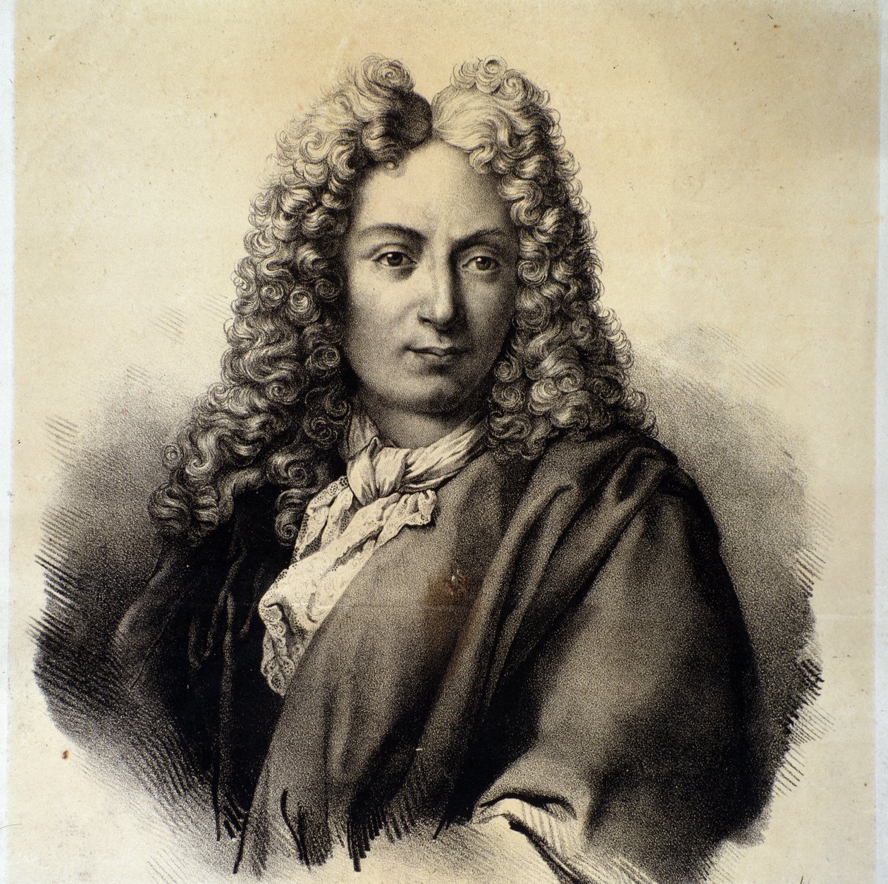 आर्कगेलो कोरेली (1653-1713) इतालवी संगीतकार और वायलिन वादक का चित्रण द्वारा इतालवी स्कूल