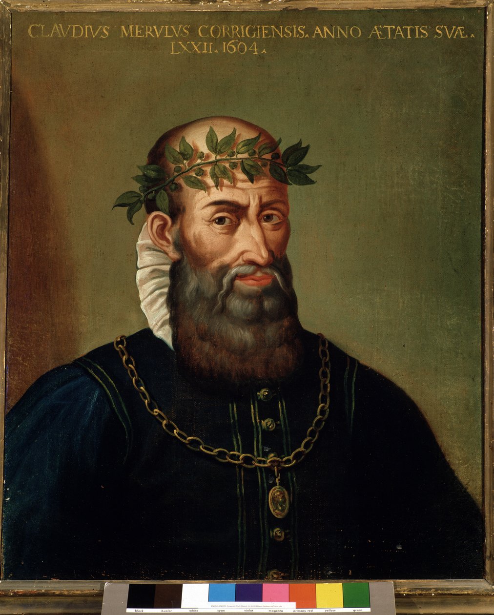 क्लाउडियो मेरुलो (मेरलोटी, मेरुलस) (1533-1604) इतालवी संगीतकार 17 वीं शताब्दी के चित्र द्वारा इतालवी स्कूल