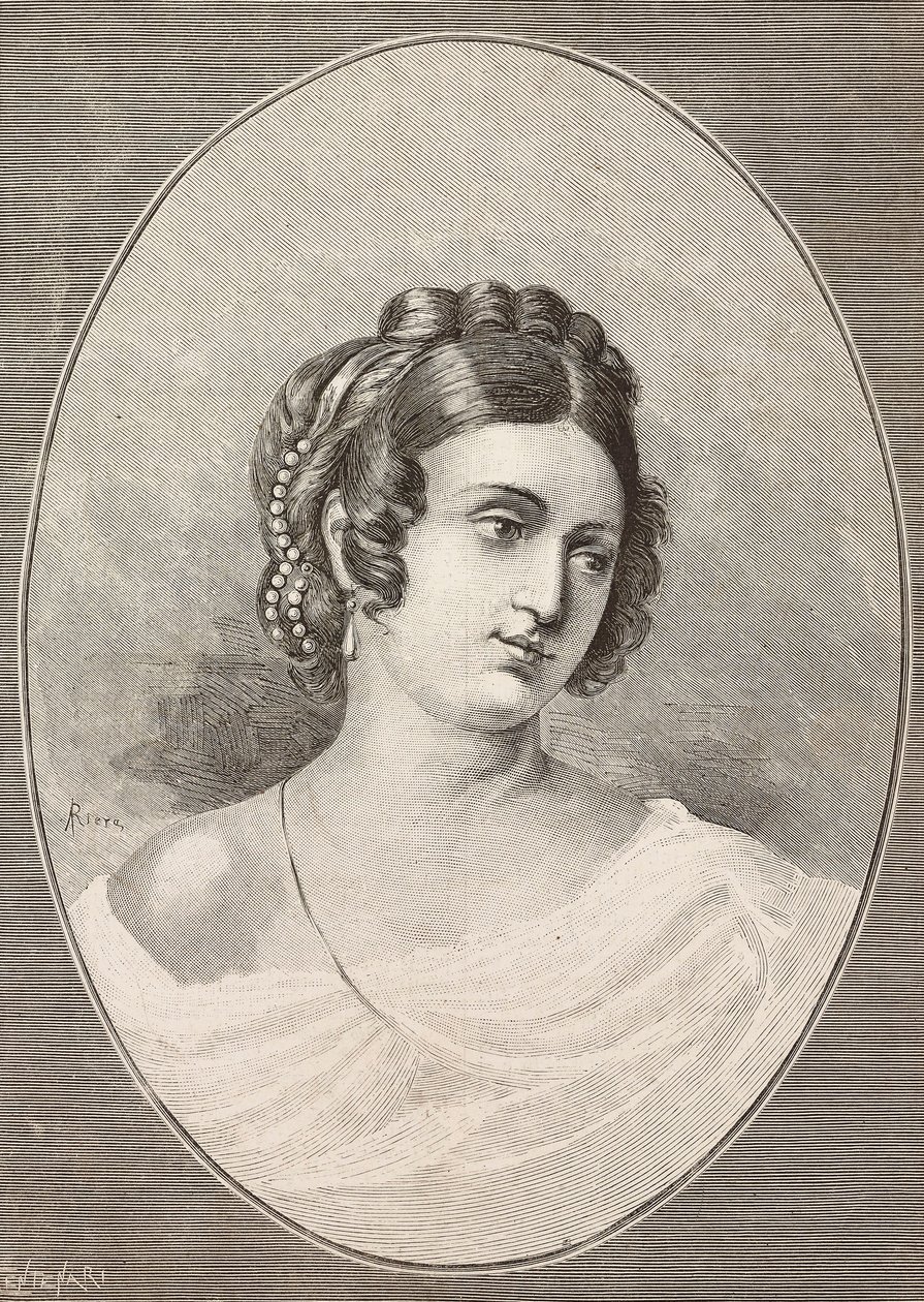 कोस्टानज़ा मोंटी (1792-1840) का पोर्ट्रेट, इतालवी कवि, एल 'इलस्ट्रेशन इटालियाना से सेंटेनरी द्वारा उत्कीर्ण, संख्या 34, 24 अगस्त 1884 द्वारा इतालवी स्कूल