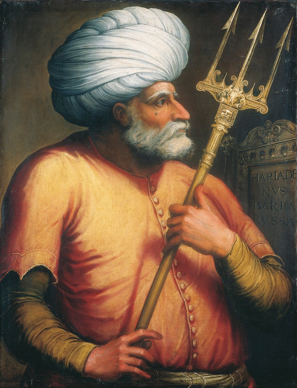 खैर एड-दीन का चित्र, c.1550 द्वारा इतालवी स्कूल