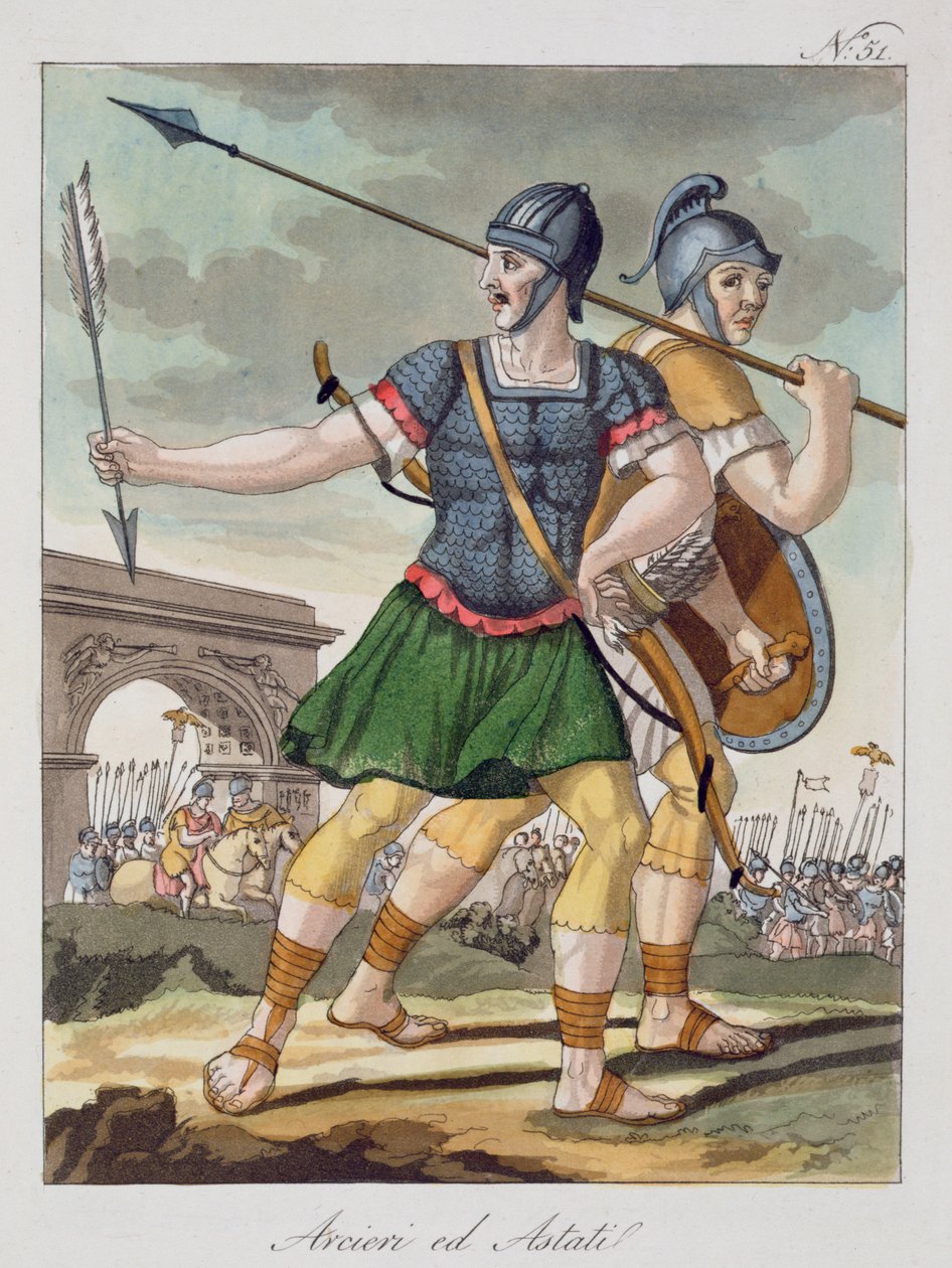 रोमन आर्चर, लैंटिका रोमा, 1825 से द्वारा इतालवी स्कूल