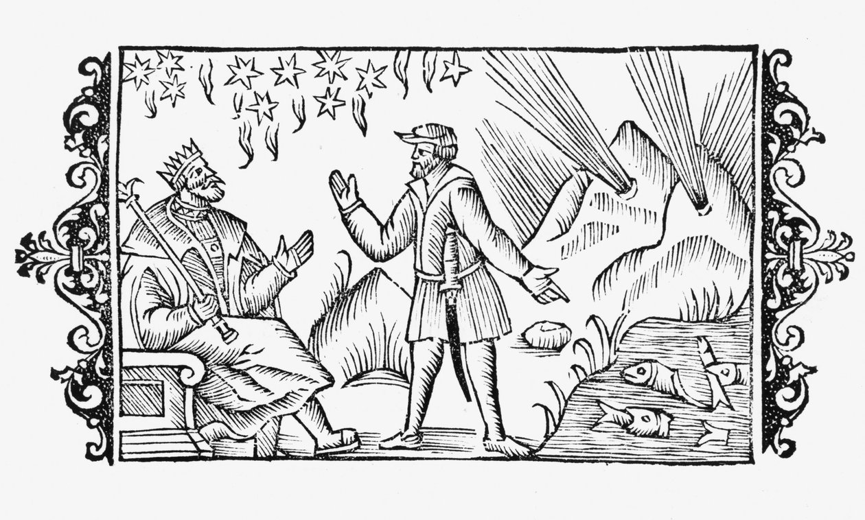अनुमान के दृश्य, (1490-1558) ओलौस मैग्नुस द्वारा Gentibusseptentrionalibus बारे में एक कहानी, रोम, 1555 में प्रकाशित से द्वारा इतालवी स्कूल