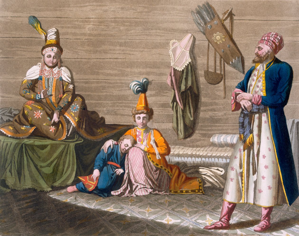 एक विशिष्ट आवास में ताशकंद निवासी, c.1820s-30s द्वारा इतालवी स्कूल