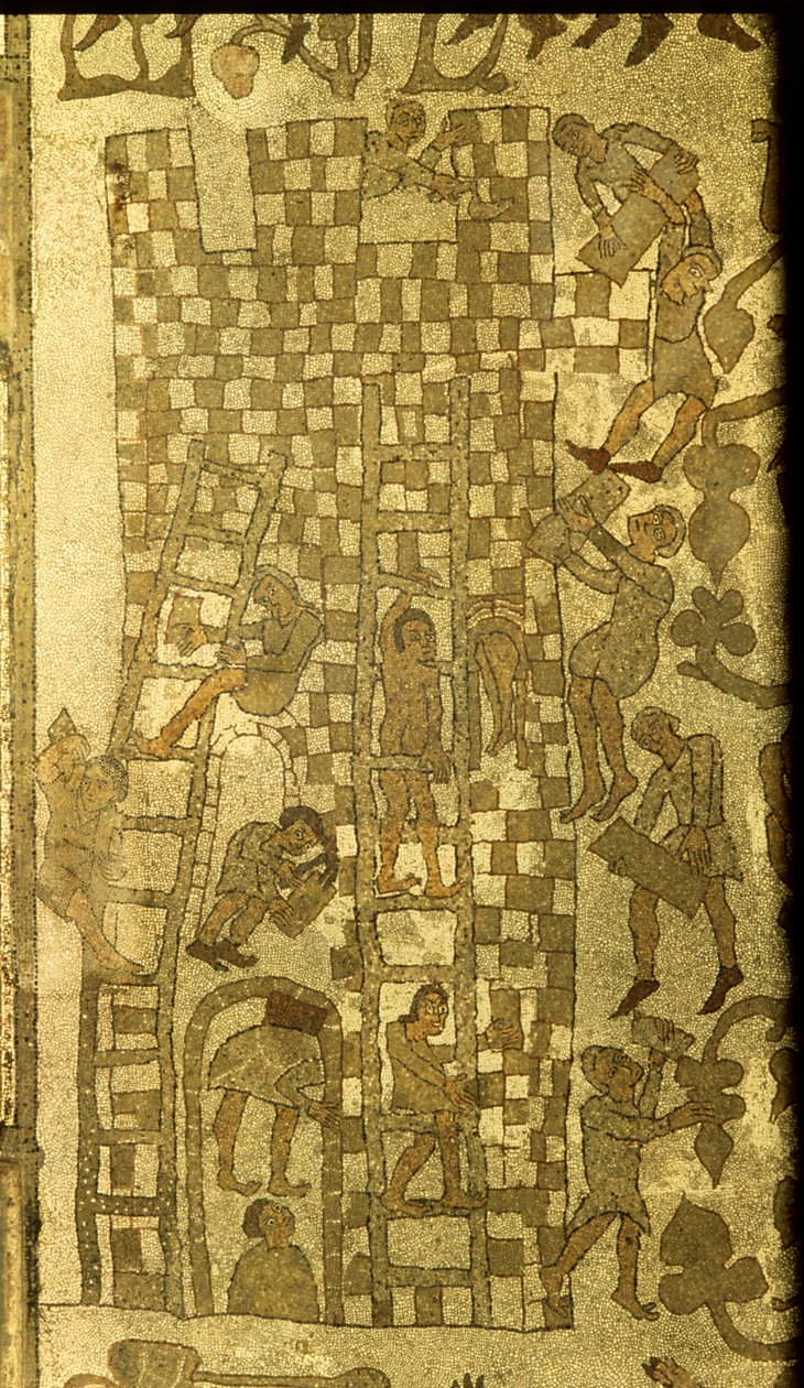 बाबेल के टॉवर का निर्माण, 1166 (मोज़ेक) द्वारा इतालवी स्कूल