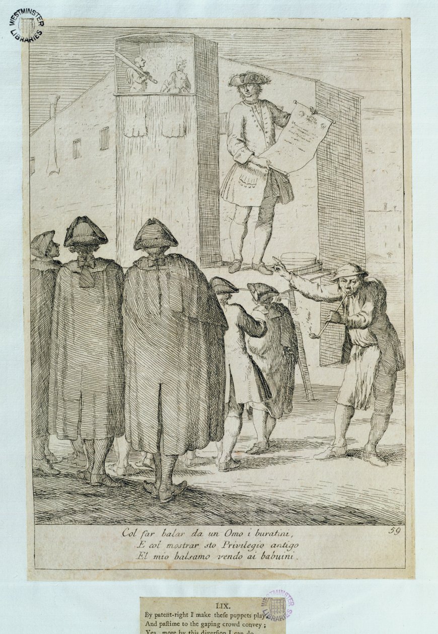 द पपीटेचर, 1748 द्वारा इतालवी स्कूल