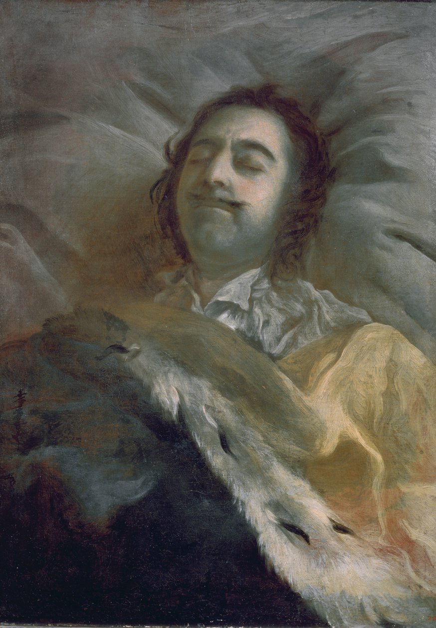 पीटर I (1672-1725) द ग्रेट ऑन द डेथेड, 1725 द्वारा इवान निकितिच निकितिन