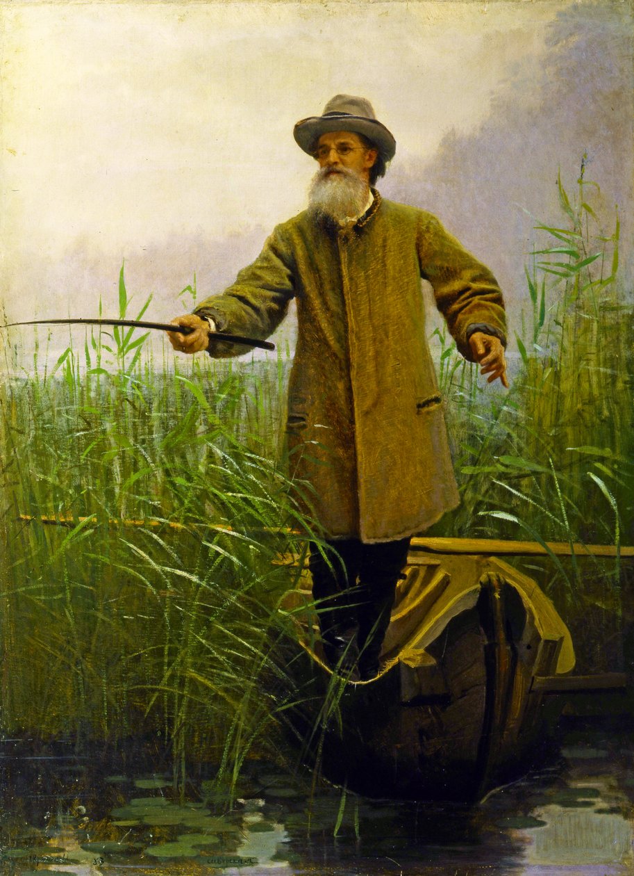 Apollon Maikov का पोर्ट्रेट (1821-97) मत्स्य पालन, 1883 द्वारा इवान निकोलाइविच क्राम्स्कोय