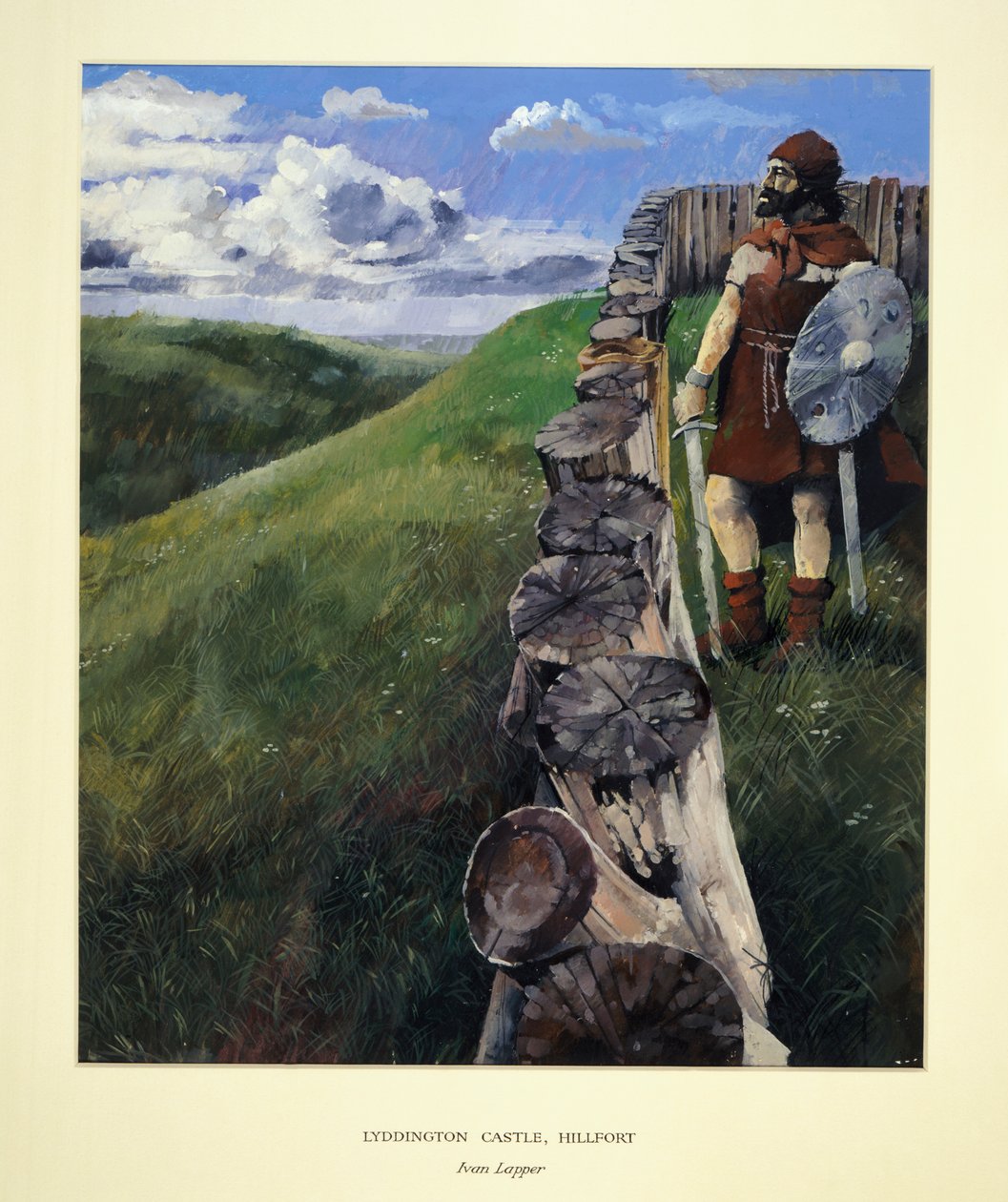 लिडिंगटन कैसल हिलफोर्ट, लीसेस्टरशायर, 1994 में सैनिक द्वारा इवान लैपर