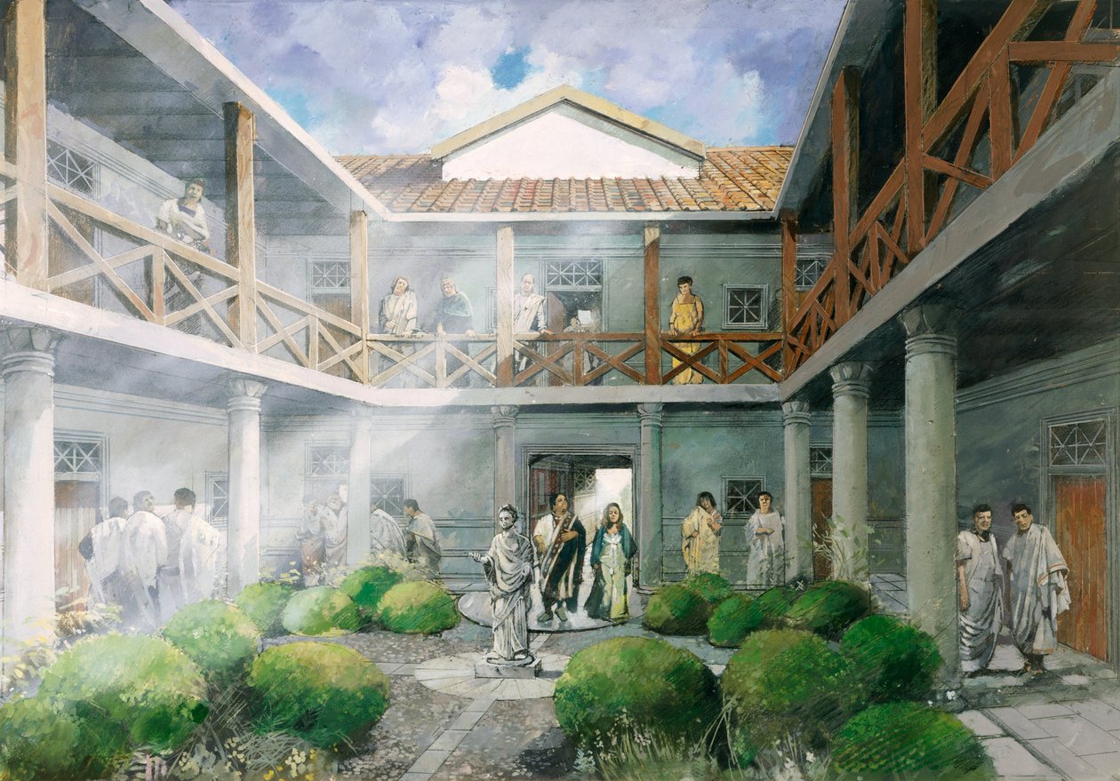 वॉल रोमन साइट, लेटोसिटम, c2nd सदी, 1990-2010। द्वारा इवान लैपर