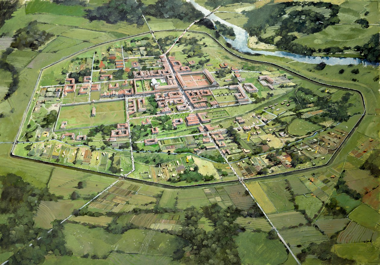 Wroxeter रोमन सिटी, c3rd सदी, c1990-2010 द्वारा इवान लैपर