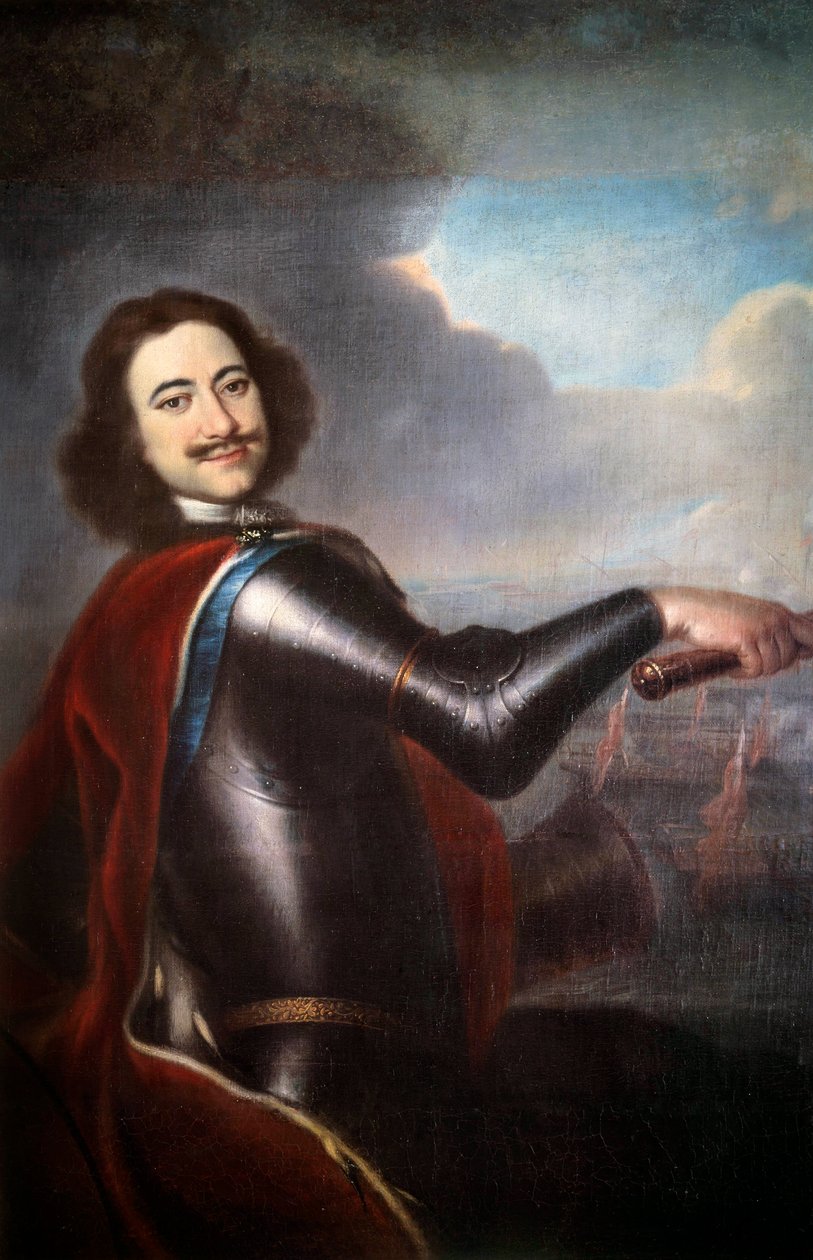 पीटर I द ग्रेट का पोर्ट्रेट (1672-1725) इवान निकितिन (निकितिन) द्वारा पेंटिंग द्वारा इवान निकितिच निकितिन