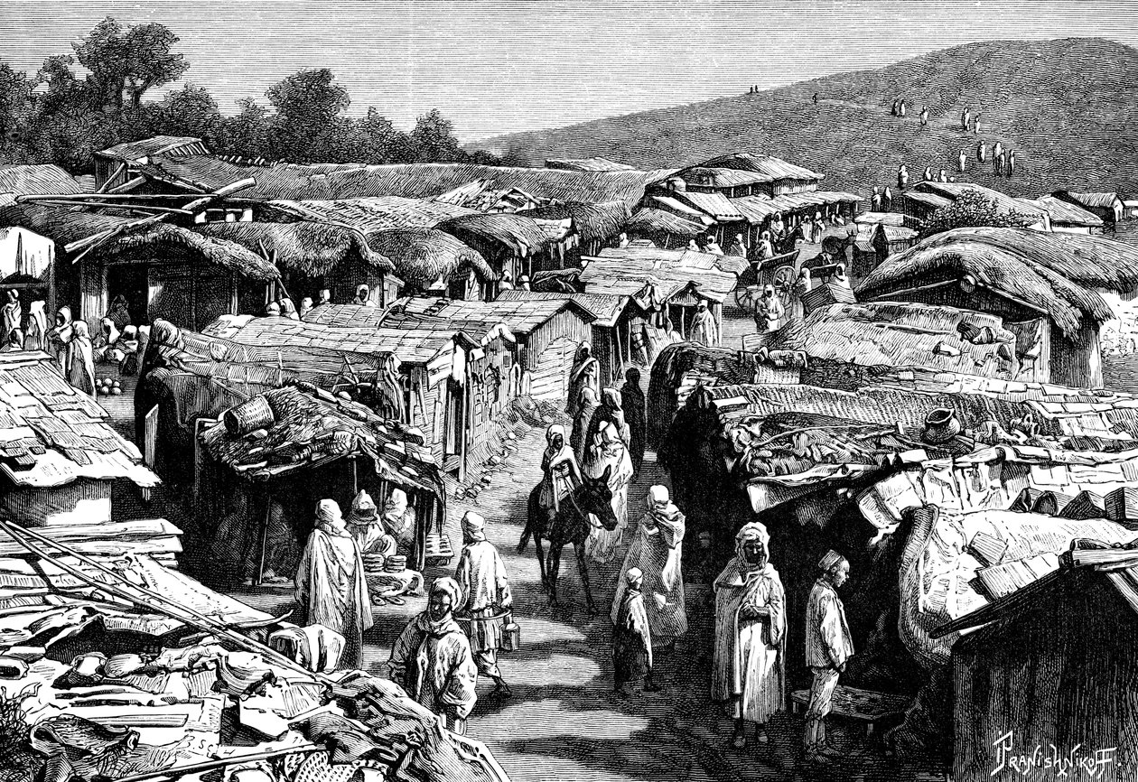 बेनी-रामसेस क्वार्टर, कॉन्स्टेंटाइन, अल्जीरिया, 1895। द्वारा इवान प्राणिशनिकॉफ़