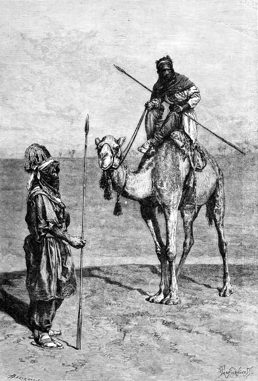एक यात्रा पर तुआरेस, उत्तरी अफ्रीका, 1895। द्वारा इवान प्राणिशनिकॉफ़