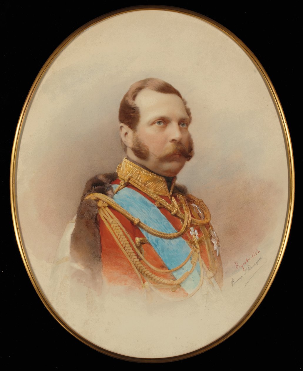 अलेक्जेंडर II का पोर्ट्रेट (1818-1881) द्वारा इवान राउलोव