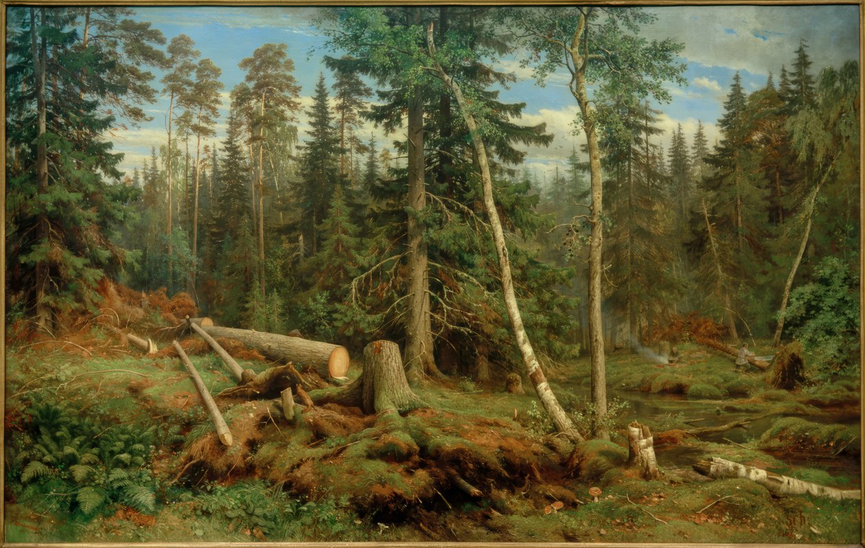 IISchischkin, Holzschlag द्वारा इवान इवानोविच शिश्किन