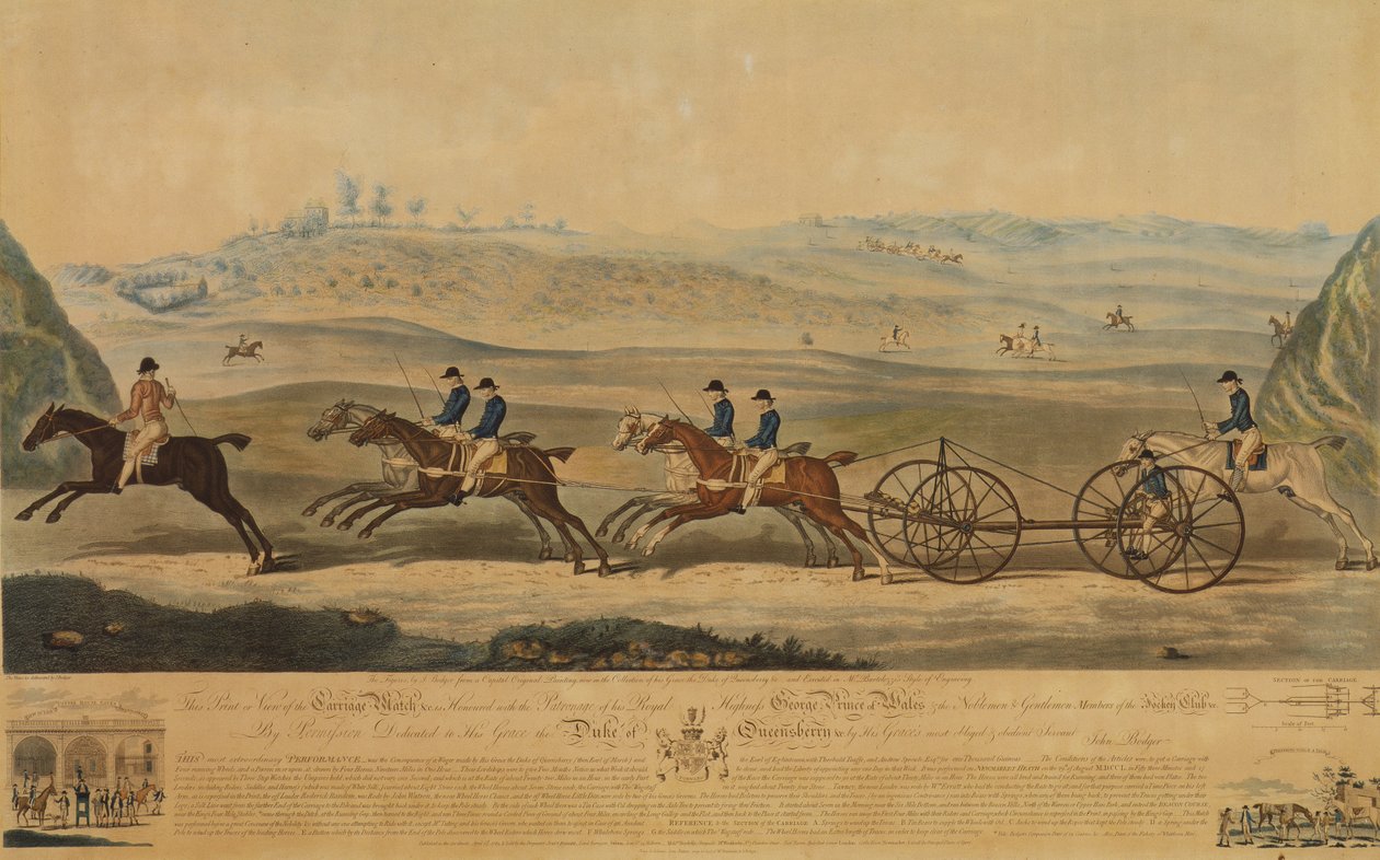 कैरिज मैच का दृश्य, 1789 द्वारा जे बोडर