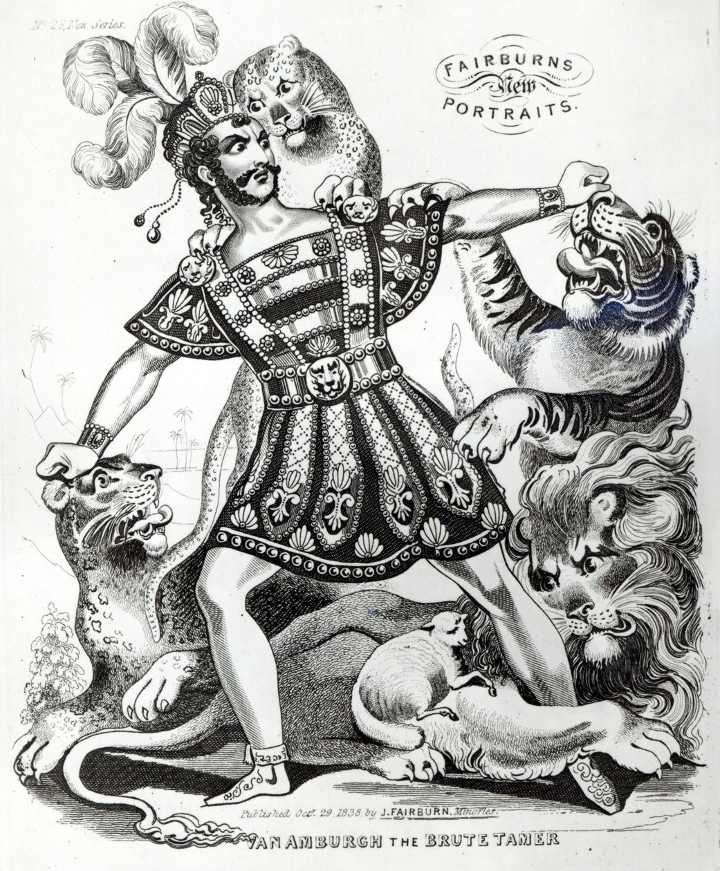 अम्बुर्ग द ब्रूट टैमर, 1838 से द्वारा जे। फेयरबर्न