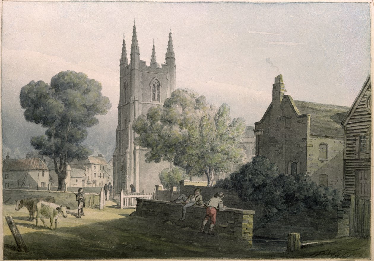 क्रॉयडन पैरिश चर्च, 1813 द्वारा जॉन प्रेस्टन नील