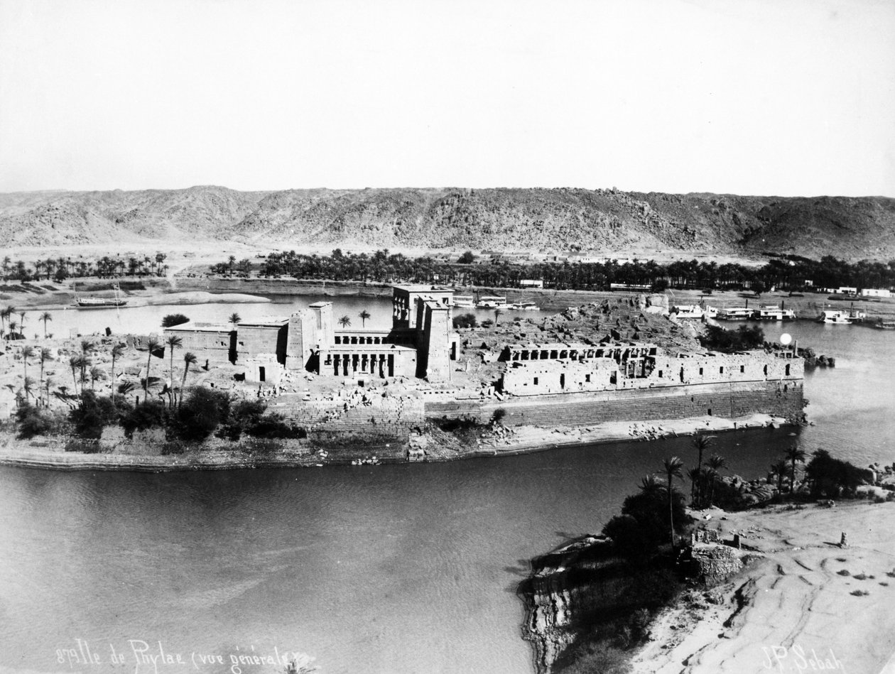 फिलै का सामान्य दृश्य, c.1880 द्वारा जे पास्कल सेबाह