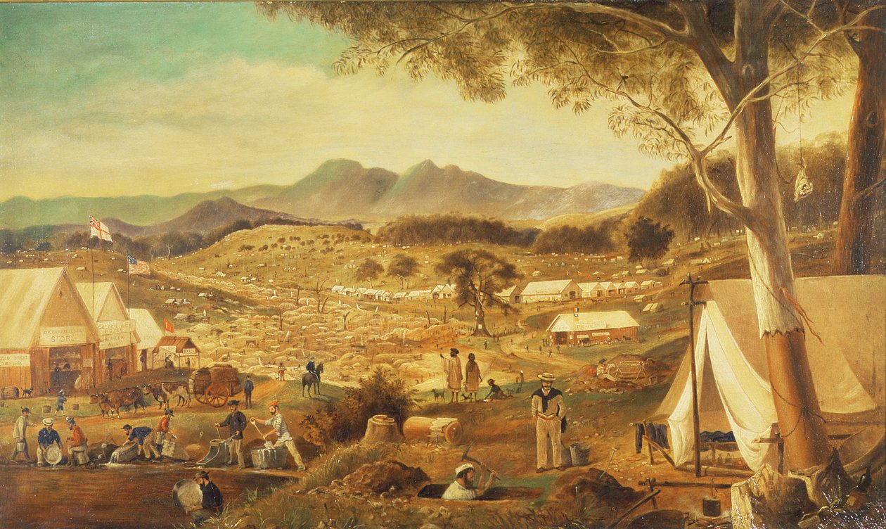 गोल्ड डिगिंग्स, Ararat, 1853 द्वारा जे रोपर