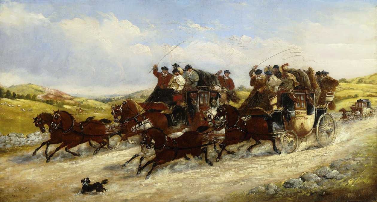 ए लिवरपूल से मैनचेस्टर रेस के साथ हंट बियॉन्ड, 1880 द्वारा जेसी मैग्स