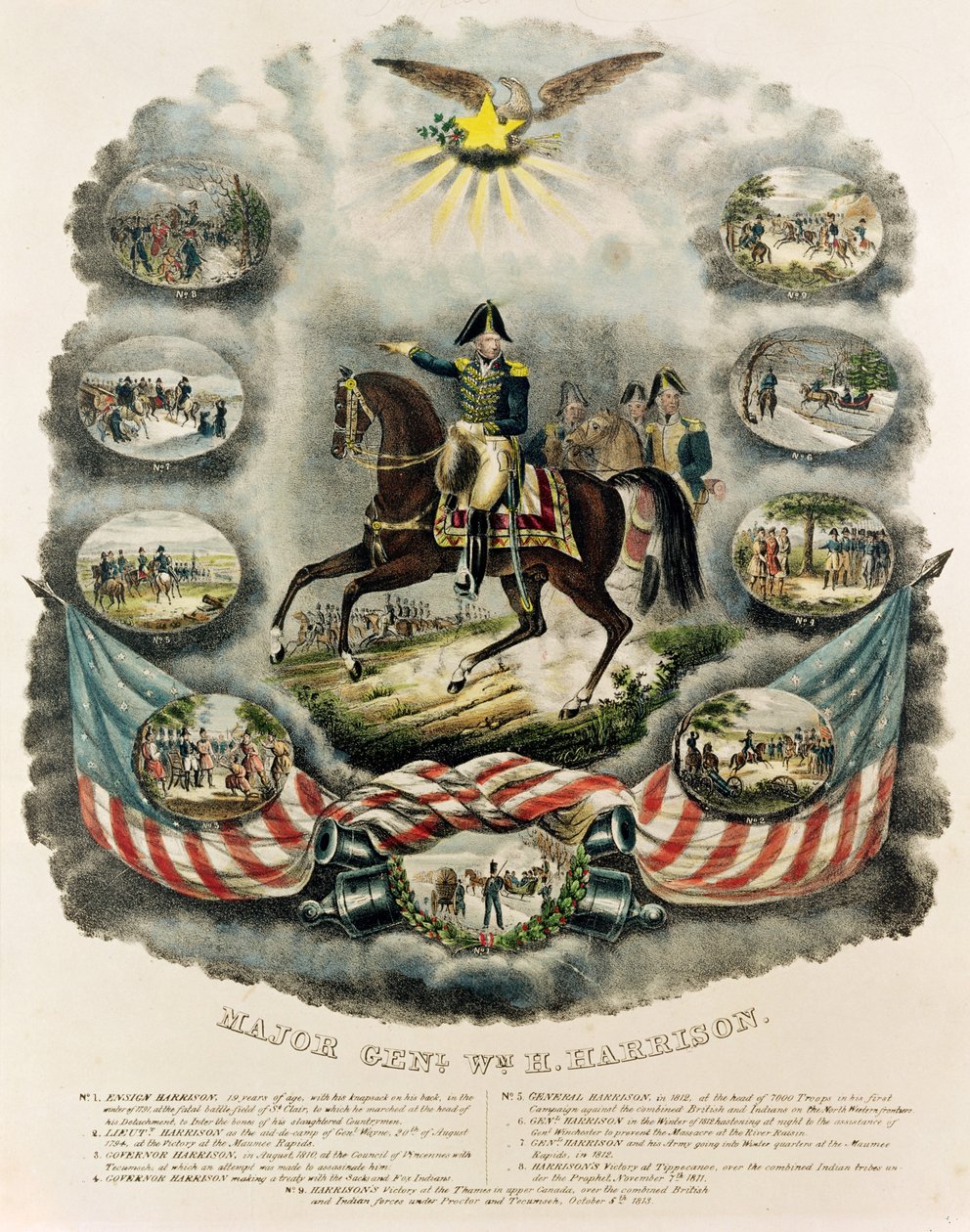 प्रमुख जनरल विलियम हेनरी हैरिसन, c.1813 द्वारा जे सी रिचर्ड