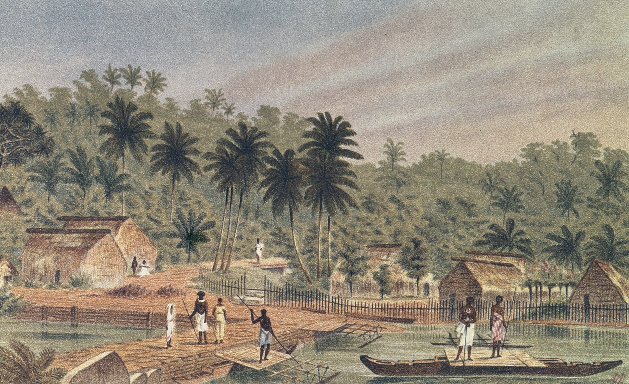 जेजे वाइल्ड द्वारा एंकर से नगालोआ, कंदन, फिजी के गांव द्वारा जे जे जंगली
