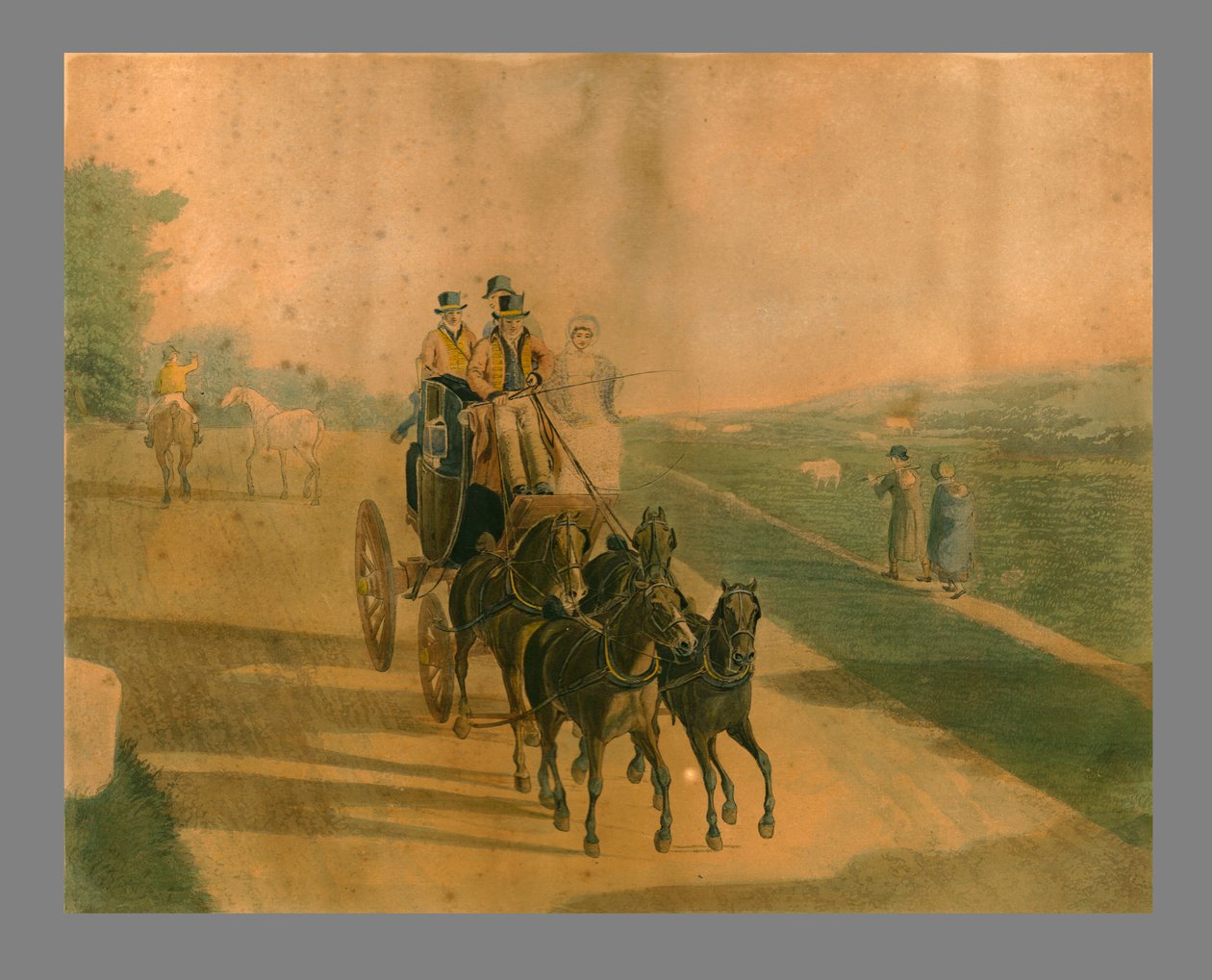 मेल कोच, 1820 द्वारा जेएलए