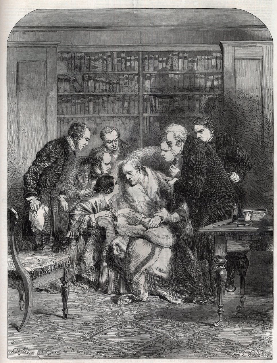 ड्यूक ऑफ वेलिंगटन के अंतिम क्षण (आर्थर वेलेस्ली द्वारा जेएल (बाद) विलियम्स