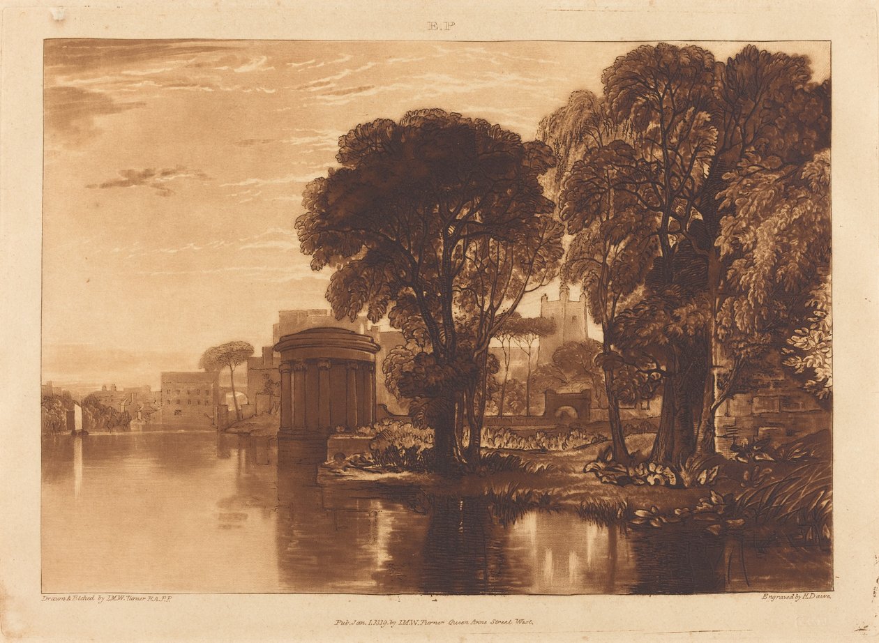 आइज़लवर्थ, 1819 प्रकाशित। द्वारा जोसेफ मैलॉर्ड विलियम टर्नर