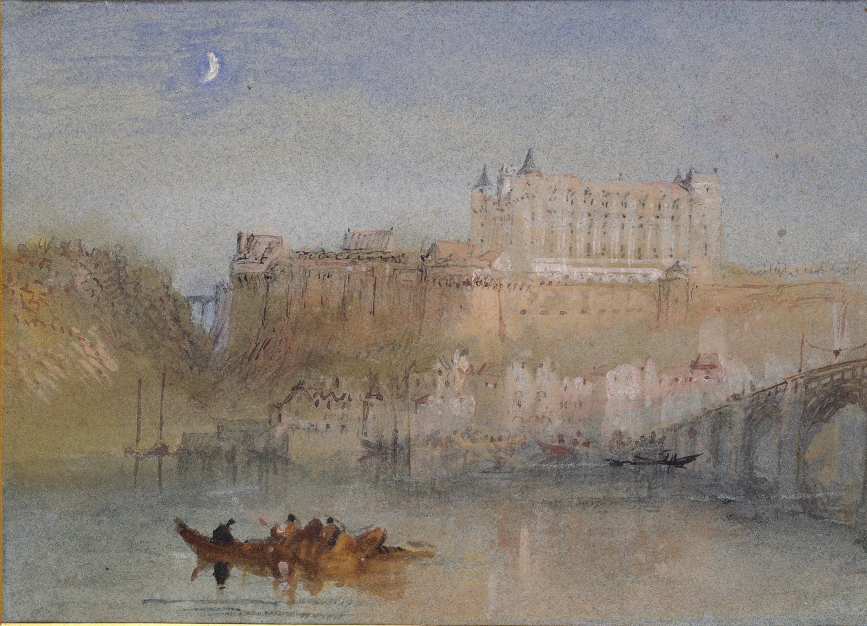 Amboise पर ब्रिज और शैटॉ, c1830 द्वारा जोसेफ मैलॉर्ड विलियम टर्नर