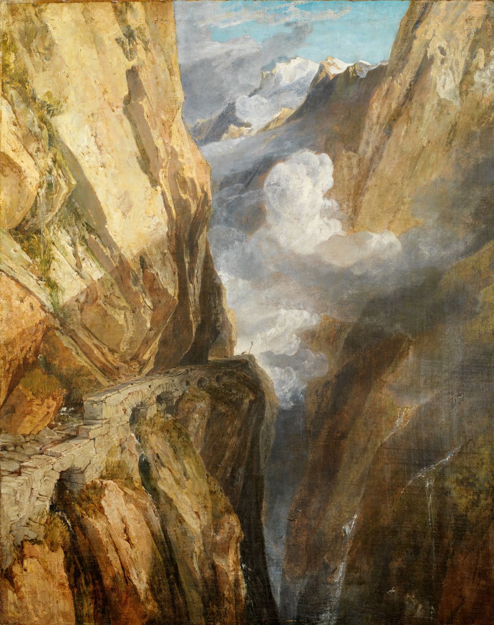 सेंट गोथर्ड, स्विट्जरलैंड का दर्रा, 1803-04। द्वारा जोसेफ मैलॉर्ड विलियम टर्नर