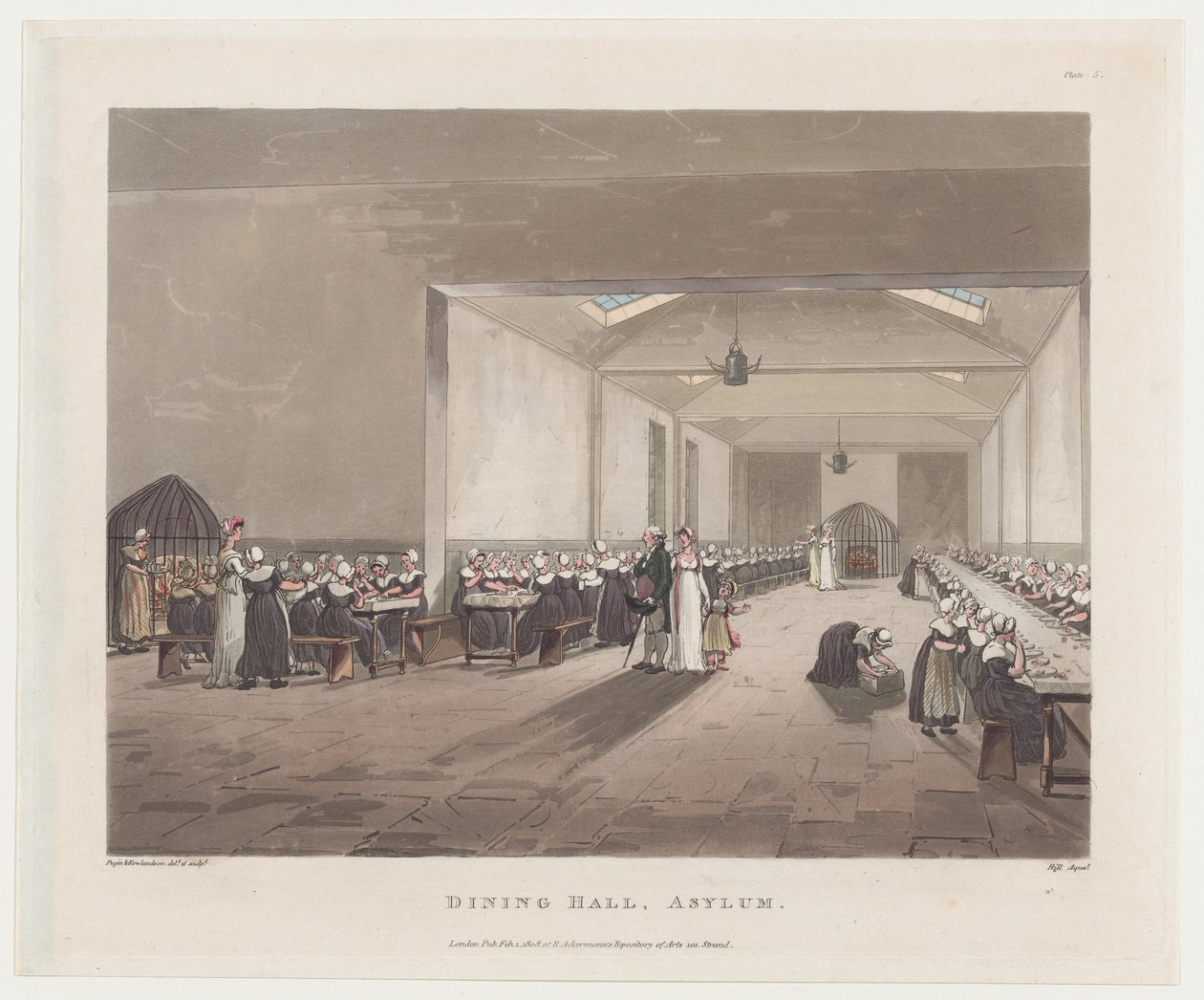 डाइनिंग हॉल, शरण, 1 फरवरी, 1808।, 1 फरवरी, 1808। द्वारा जे. ब्लुक