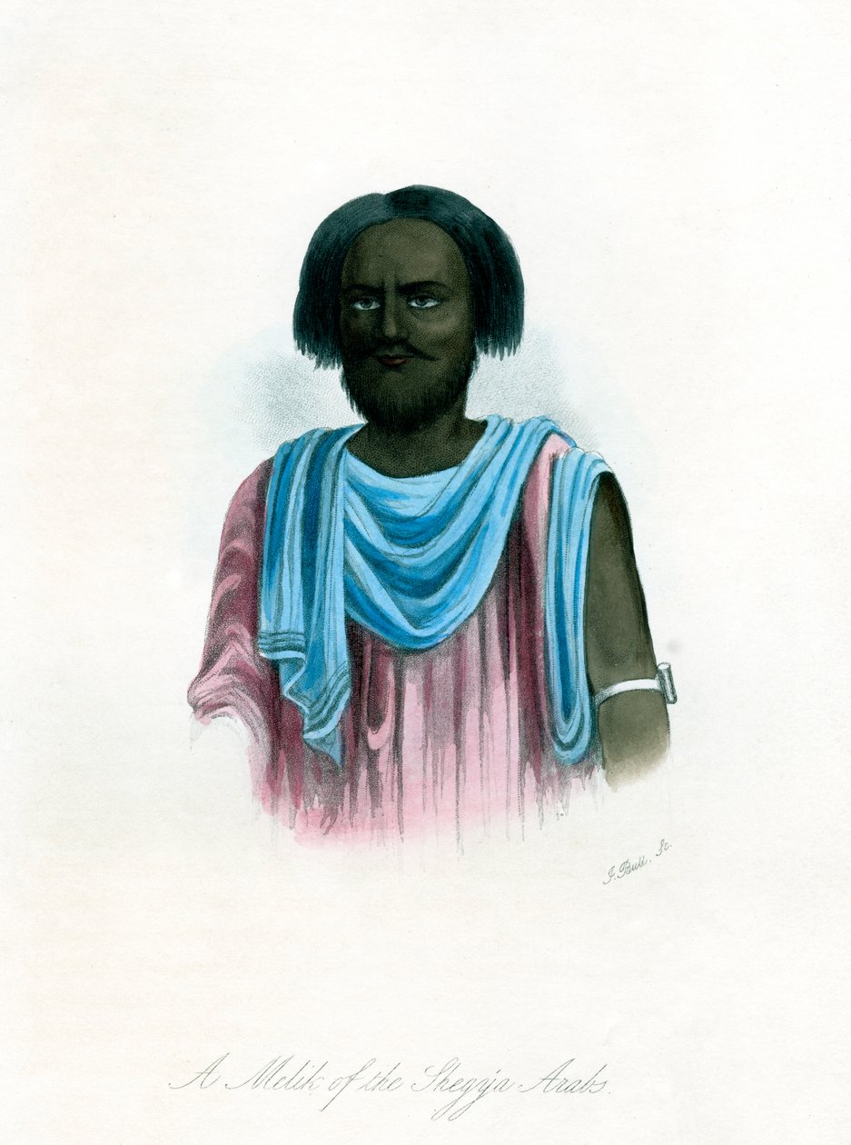 शेगिया अरबों का एक मेल, c1840। द्वारा जे बुल
