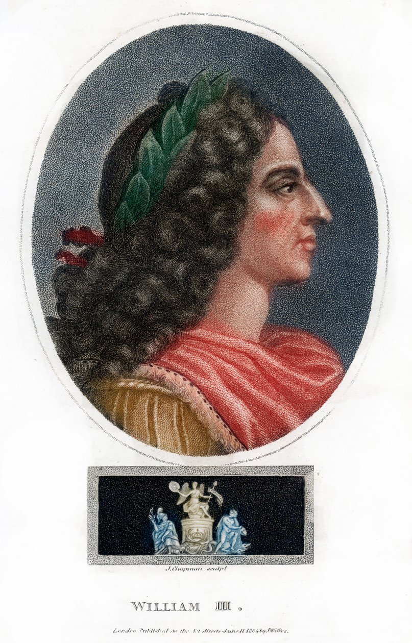 विलियम III, इंग्लैंड का राजा, स्कॉटलैंड और आयरलैंड, 1804। द्वारा जे। चैपमैन