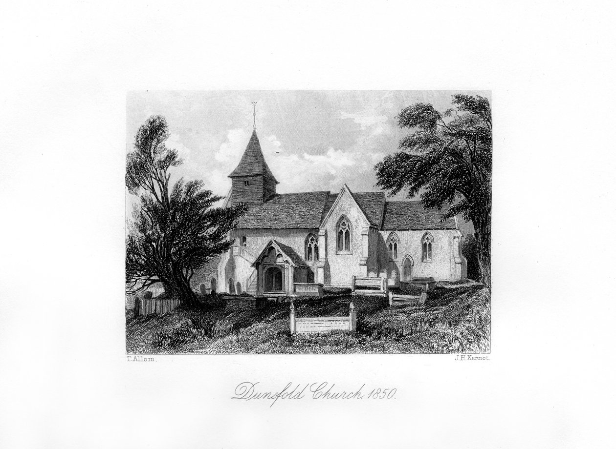 डनफोल्ड चर्च, सरे, 1850 द्वारा जेएच कर्नेट
